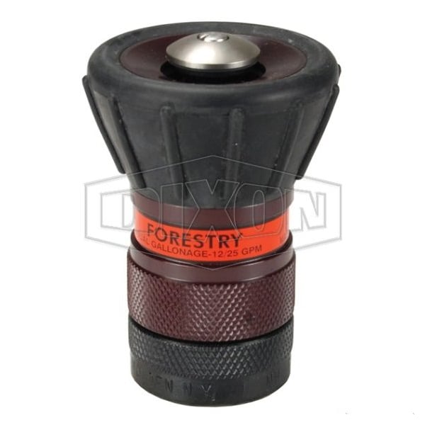 Fog Nozzle with Bumper, 3/4 in Inlet, Aluminum Body, For Use with Garden Hose